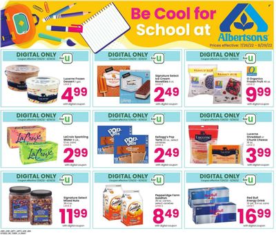 Albertsons (CA, ID, LA, MT, OR, TX, WA) Weekly Ad Flyer Specials July 26 to August 29, 2022