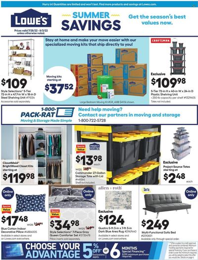 Lowe's Weekly Ad Flyer July 27 to August 3
