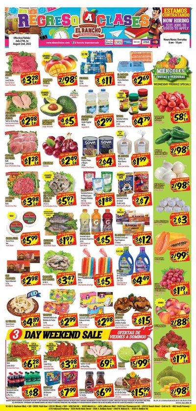 El Rancho (TX) Weekly Ad Flyer July 27 to August 3