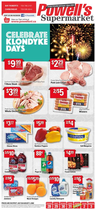 Powell's Supermarket Flyer July 28 to August 3