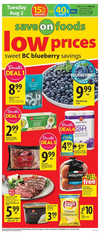 Save on Foods (AB) Flyer July 28 to August 3