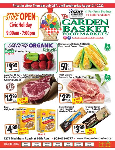 The Garden Basket Flyer July 28 to August 3