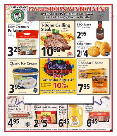 The 49th Parallel Grocery Flyer July 28 to August 3