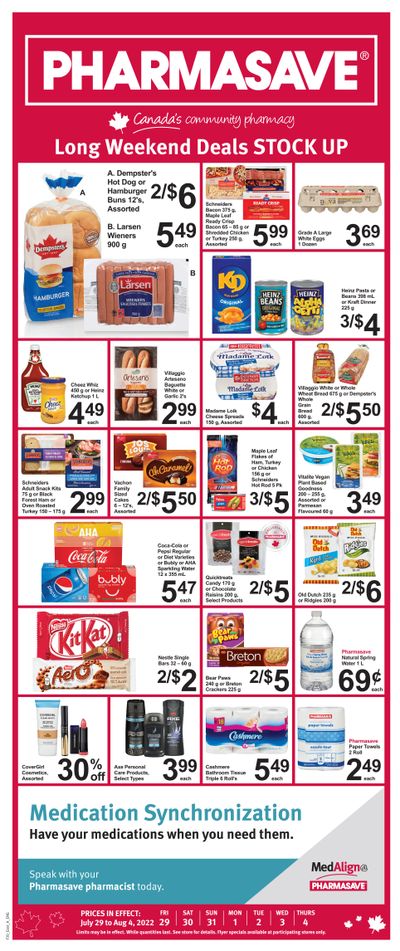 Pharmasave (Atlantic) Flyer July 29 to August 4