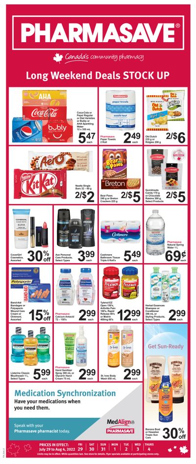 Pharmasave (ON) Flyer July 29 to August 4