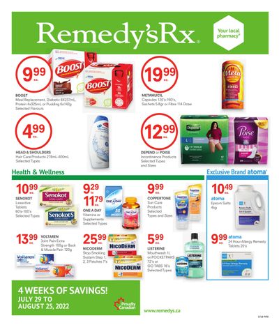 Remedy's RX Flyer July 29 to August 25