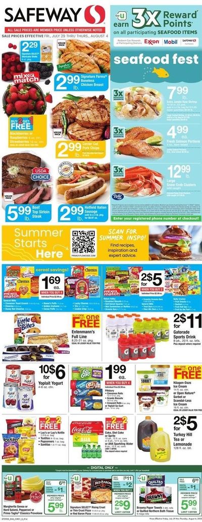 Safeway (MD, VA) Weekly Ad Flyer July 28 to August 4