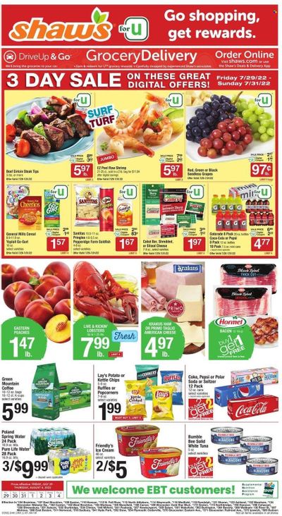 Shaw’s (MA, ME, NH, RI, VT) Weekly Ad Flyer July 28 to August 4