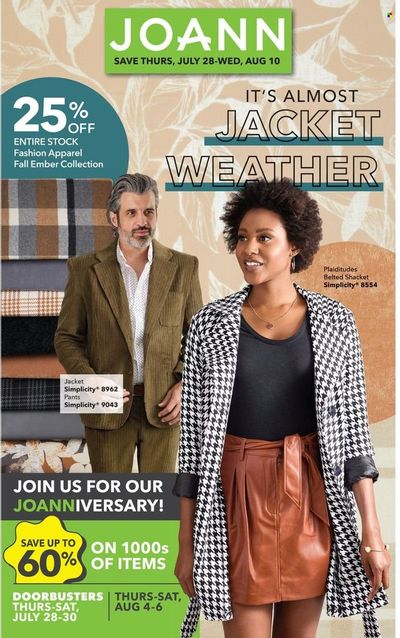 JOANN Weekly Ad Flyer July 28 to August 4