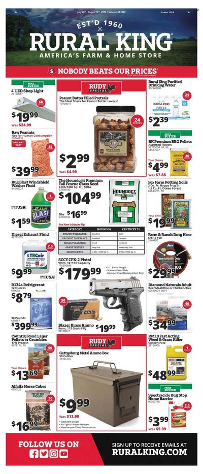 Rural King Weekly Ad Flyer Specials July 28 to August 10, 2022