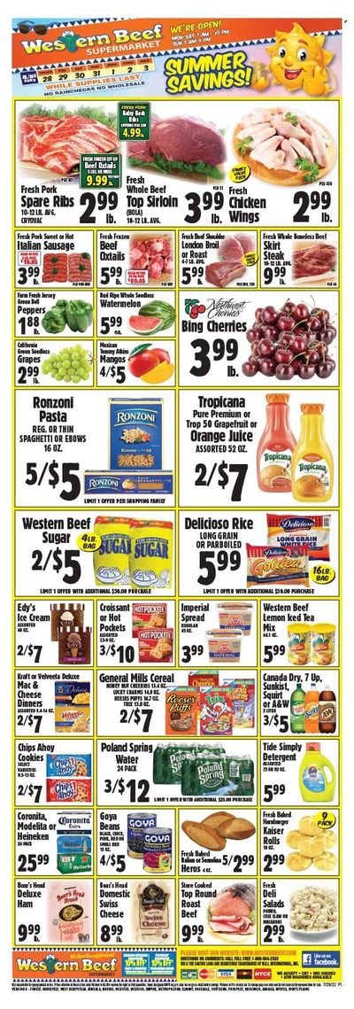 Western Beef (FL, NY) Weekly Ad Flyer July 28 to August 4