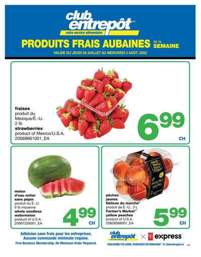 Wholesale Club (QC) Fresh Deals of the Week Flyer July 28 to August 3