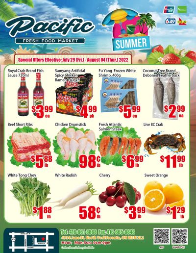 Pacific Fresh Food Market (North York) Flyer July 29 to August 4