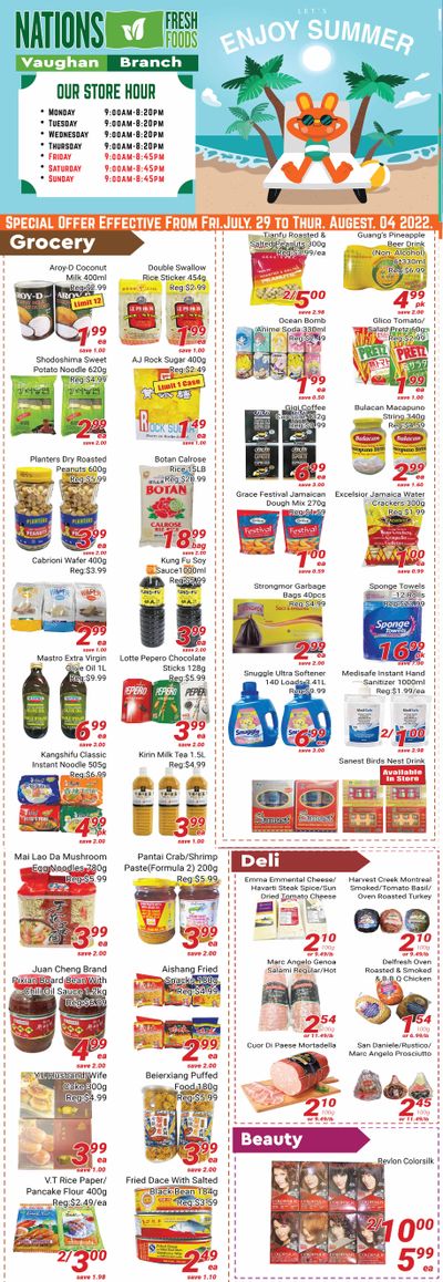 Nations Fresh Foods (Vaughan) Flyer July 29 to August 4