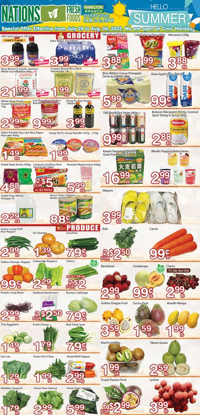 Nations Fresh Foods (Hamilton) Flyer July 29 to August 4