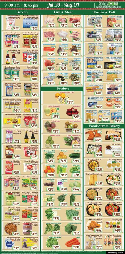 Nations Fresh Foods (Mississauga) Flyer July 29 to August 4