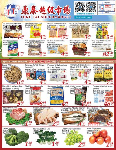 Tone Tai Supermarket Flyer July 29 to August 4