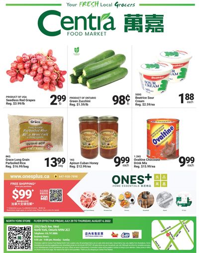 Centra Foods (North York) Flyer July 29 to August 4