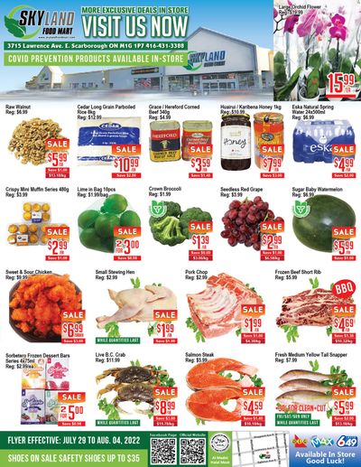 Skyland Food Mart Flyer July 29 to August 4