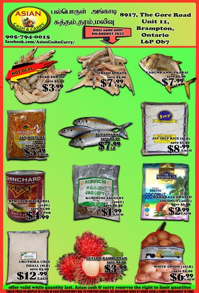 Asian Cash & Carry Flyer July 29 to August 4