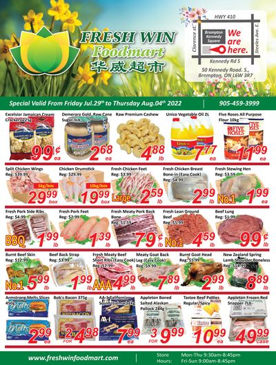 Fresh Win Foodmart Flyer July 29 to August 4