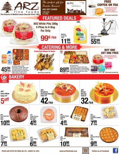 Arz Fine Foods Flyer July 29 to August 4