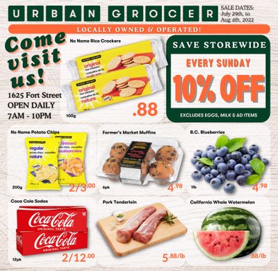 Urban Grocer Flyer July 29 to August 4