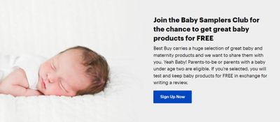 Best Buy Canada: Join The Baby Samplers Club For Potential Free Products