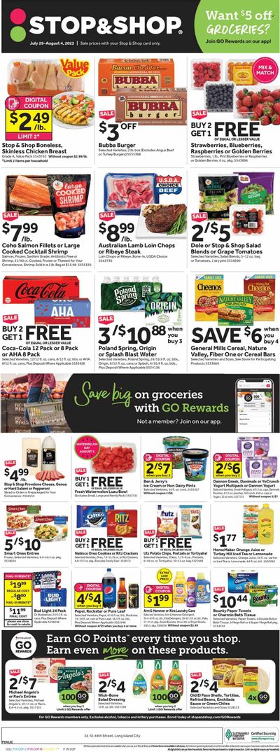 Stop & Shop (NY) Weekly Ad Flyer July 29 to August 5