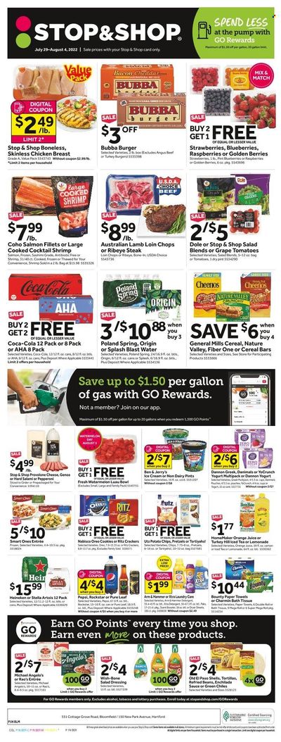 Stop & Shop (CT) Weekly Ad Flyer July 29 to August 5