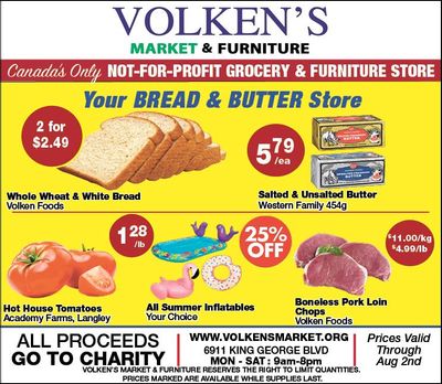 Volken's Market & Furniture Flyer July 27 to August 2