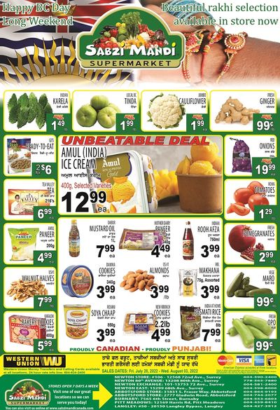 Sabzi Mandi Supermarket Flyer July 29 to August 3