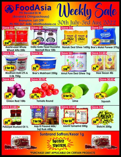 FoodAsia Flyer July 30 to August 3