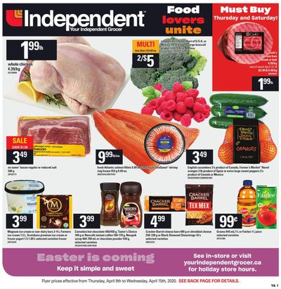 Independent Grocer (Atlantic) Flyer 9 to 15