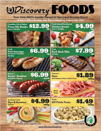 Discovery Foods Flyer July 31 to August 6