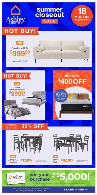 Ashley HomeStore (ON) Flyer August 2 to 22