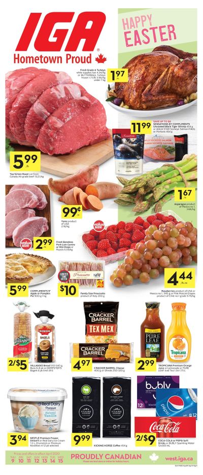 IGA (West) Flyer April 9 to 15