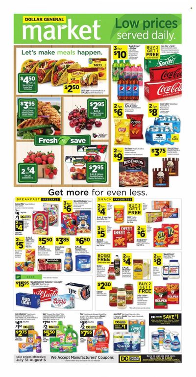 Dollar General (TN) Weekly Ad Flyer August 1 to August 8