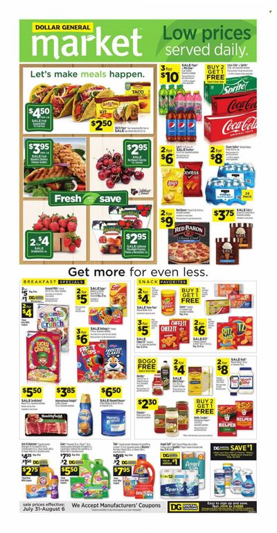 Dollar General (IN, OH) Weekly Ad Flyer August 1 to August 8