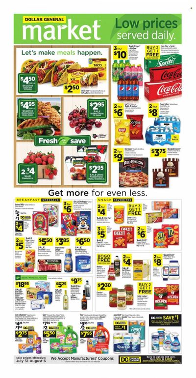 Dollar General (CA) Weekly Ad Flyer August 1 to August 8