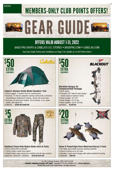 Bass Pro Shops Weekly Ad Flyer Specials August 1 to August 31, 2022