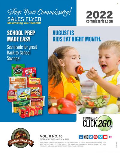 Commissary Weekly Ad Flyer Specials August 1 to August 14, 2022