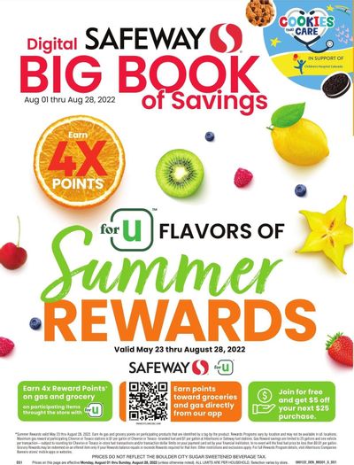 Safeway (SD) Weekly Ad Flyer Specials August 1 to August 28, 2022
