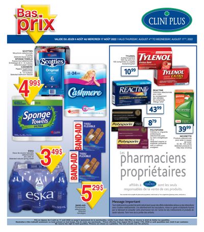 Clini Plus Flyer August 4 to 17
