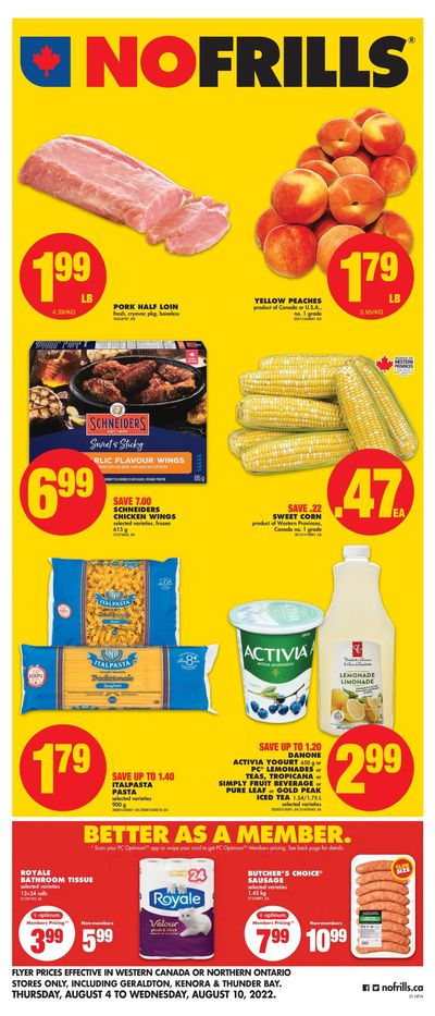 No Frills (West) Flyer August 4 to 10