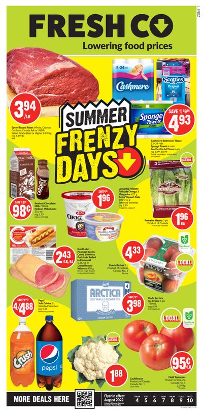 FreshCo (ON) Flyer August 4 to 10