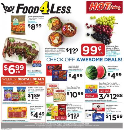 Food 4 Less (IL) Weekly Ad Flyer Specials August 3 to August 9, 2022