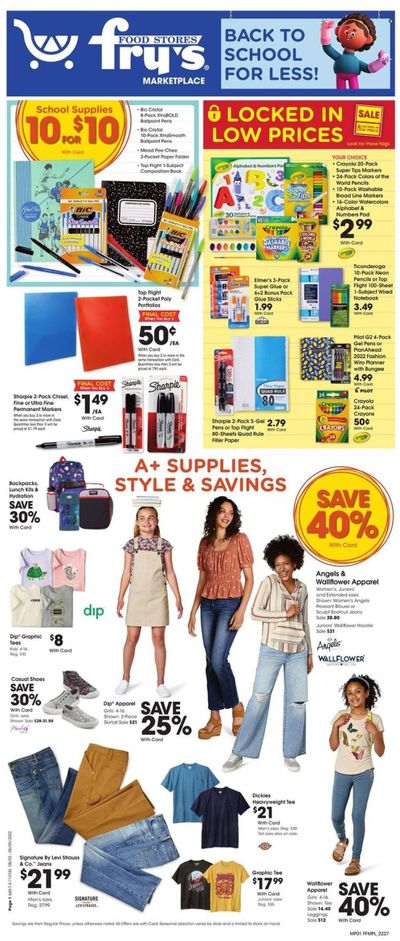 Fry’s (AZ) Weekly Ad Flyer August 2 to August 9