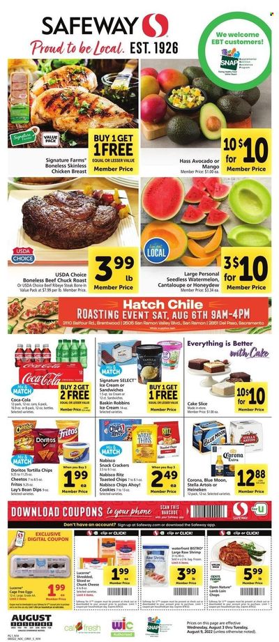 Safeway (CA, HI, OR, WA) Weekly Ad Flyer Specials August 3 to August 9, 2022