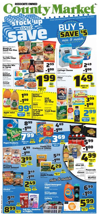 County Market (IL, IN, MO) Weekly Ad Flyer Specials August 3 to August 9, 2022